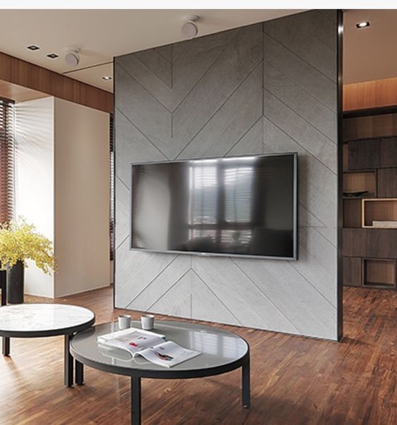 Custom TV unit with cladding & partition for Sale in Abu Dhabi